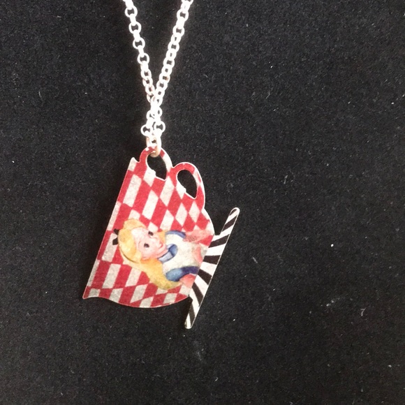 Walt Disney Alice in Wonderland Teacup Charm Necklace with 26 inch chain - Picture 2 of 8